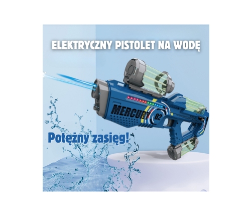 WOOPIE Pistolet na Wodę Elektryczny Automatyczny Merkury