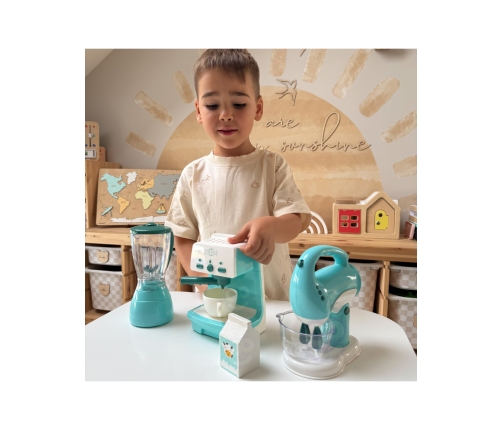 WOOPIE Zestaw AGD 3w1 Ekspres Mikser Blender Efekty Dźwiękowe Świetlne