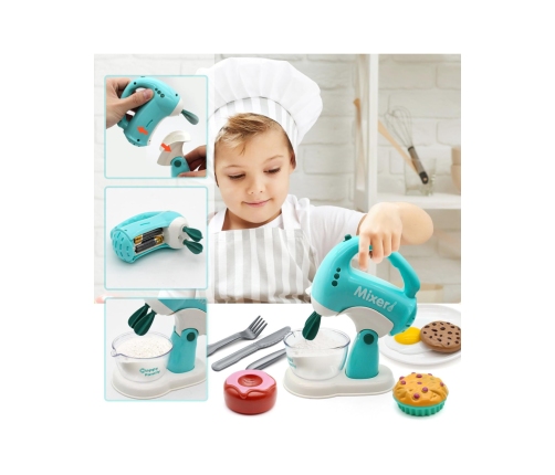 WOOPIE Zestaw AGD 3w1 Ekspres Mikser Blender Efekty Dźwiękowe Świetlne