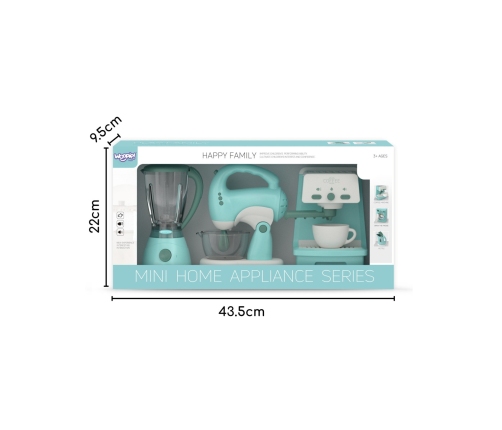 WOOPIE Zestaw AGD 3w1 Ekspres Mikser Blender Efekty Dźwiękowe Świetlne