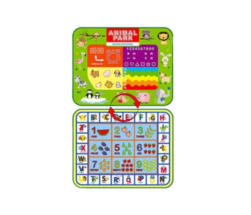 WOOPIE Mata Wodna do Malowania 2w1 XXL Dwustronna Zwierzęta