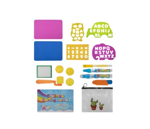 WOOPIE Mata Wodna do Malowania 2w1 XXL Dwustronna Zwierzęta