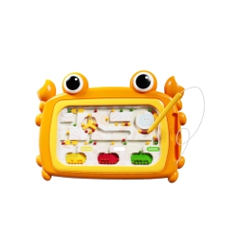 WOOPIE Tablica Magnetyczna Montessori Labirynt Krab Pomarańczowa