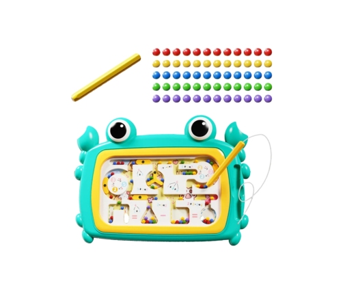 WOOPIE Tablica Magnetyczna Montessori Labirynt Krab Turkusowa