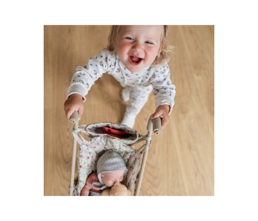 WOOPIE ROYAL Wózek Spacerówka Dla Lalek w Kwiatki