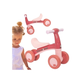 WOOPIE Rowerek Biegowy Różowy Jeździk Czterokołowy WOOPIE Rowerek Biegowy Różowy Jeździk Czterokołowy
