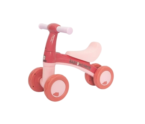 WOOPIE Rowerek Biegowy Różowy Jeździk Czterokołowy