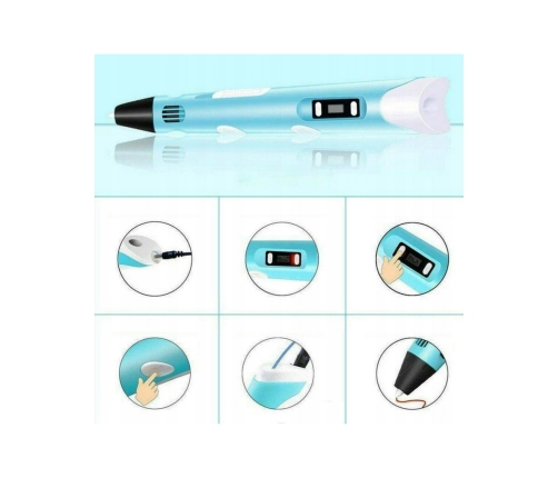 WOOPIE Długopis 3D Dla Dzieci Zestaw z Wyświetlaczem LED - Kreatywna Zabawa