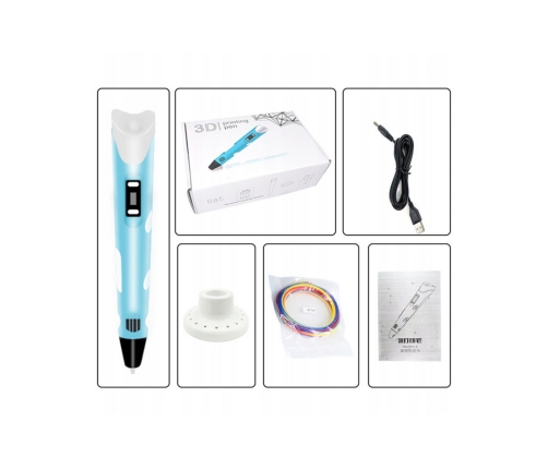 WOOPIE Długopis 3D Dla Dzieci Zestaw z Wyświetlaczem LED - Kreatywna Zabawa