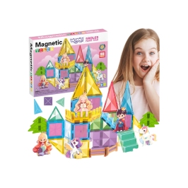 WOOPIE Klocki Magnetyczne Konstrukcyjne 3D Zestaw Edukacyjny Bajkowy Zamek 55el. WOOPIE Klocki Magnetyczne Konstrukcyjne 3D Zestaw Edukacyjny Bajkowy Zamek 55el.