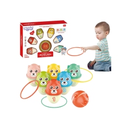 WOOPIE Kręgle Dla Dzieci Kolorowe Misie 3w1 WOOPIE Kręgle Dla Dzieci Kolorowe Misie 3w1