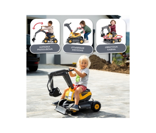 FALK Koparka Przegubowa Volvo Obrotowa Kabina Łopata Pług