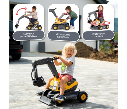 FALK Koparka Przegubowa Volvo Obrotowa Kabina Łopata Pług