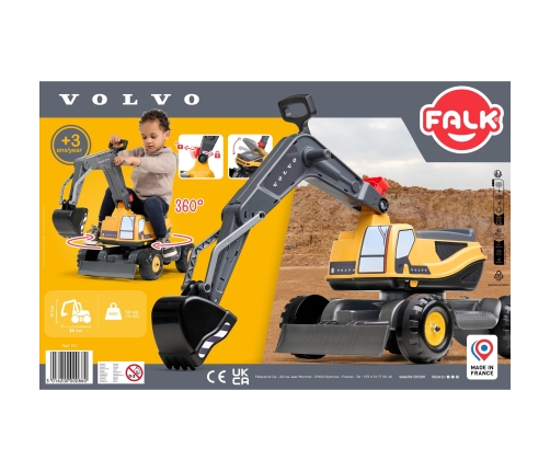 FALK Koparka Przegubowa Volvo Obrotowa Kabina Łopata Pług