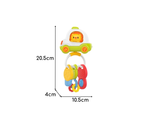 Woopie Baby Zabawka Interaktywna Pilot Samochodzik z Kluczykami Grzechotka Gryzak