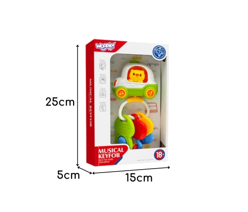 Woopie Baby Zabawka Interaktywna Pilot Samochodzik z Kluczykami Grzechotka Gryzak