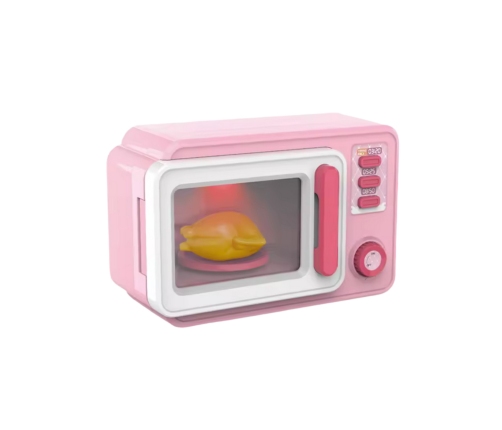 WOOPIE Różowa Kuchenka Mikrofalowa z Kurczakiem