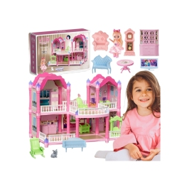 WOOPIE Domek Dla Lalek Willa Ogrodowa 156el. WOOPIE Domek Dla Lalek Willa Ogrodowa 156el.