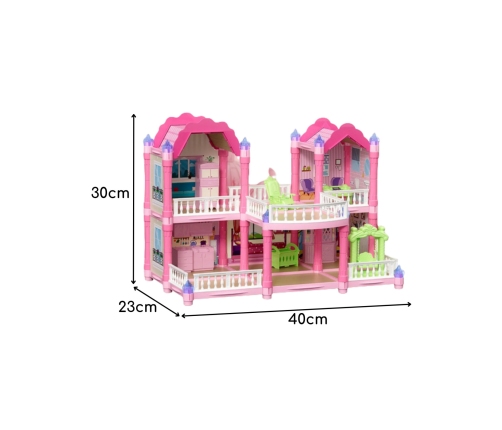 WOOPIE Domek Dla Lalek Willa Ogrodowa 156el.