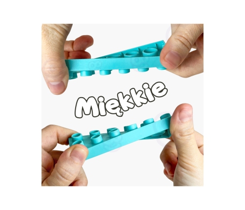 WOOPIE Klocki Soft Blocks Zestaw 99 Elementów w Pudełku