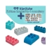 WOOPIE Klocki Soft Blocks Zestaw 99 Elementów w Pudełku