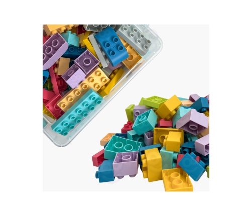 WOOPIE Klocki Soft Blocks Zestaw 99 Elementów w Pudełku