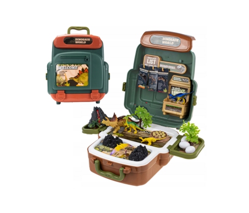 WOOPIE Walizka Dinosaur World - Edukacyjny Zestaw Odkrywcy Dinozaurów