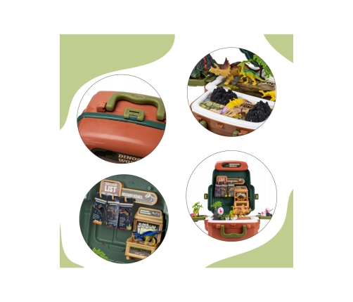 WOOPIE Walizka Dinosaur World - Edukacyjny Zestaw Odkrywcy Dinozaurów