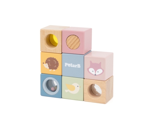 VIGA Drewniane Klocki Sensoryczne PolarB