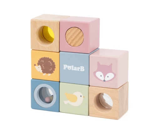 VIGA Drewniane Klocki Sensoryczne PolarB