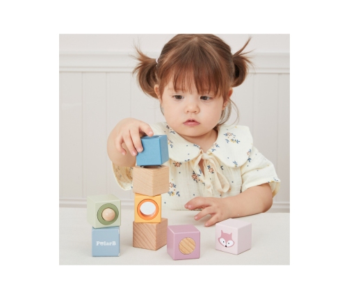 VIGA Drewniane Klocki Sensoryczne PolarB