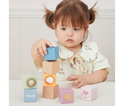 VIGA Drewniane Klocki Sensoryczne PolarB