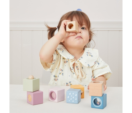 VIGA Drewniane Klocki Sensoryczne PolarB