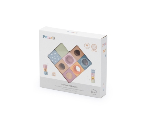 VIGA Drewniane Klocki Sensoryczne PolarB