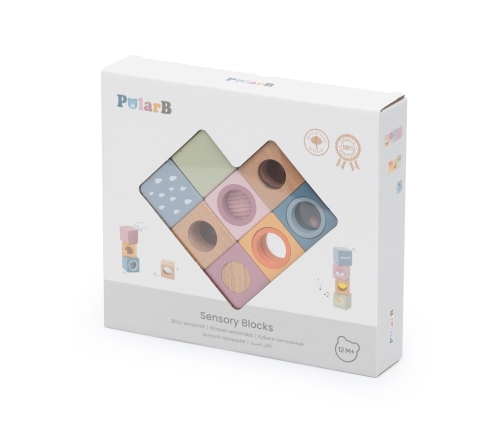VIGA Drewniane Klocki Sensoryczne PolarB