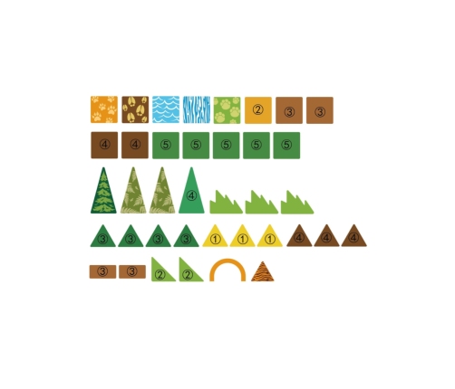 WOOPIE Klocki Magnetyczne Konstrukcyjne 3D Zestaw Edukacyjny Zwierzęta Dżungli 45el.