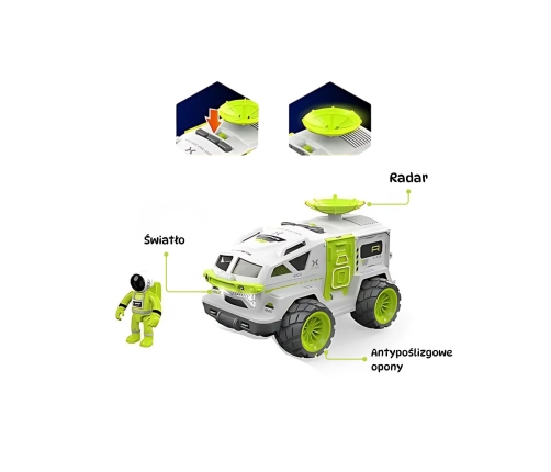 WOOPIE Interaktywny Duży Łazik Kosmiczny Space Set