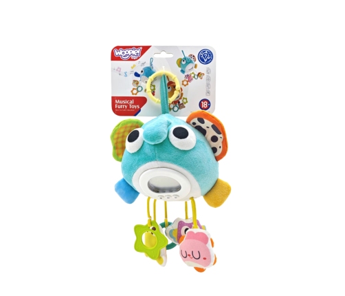 WOOPIE Baby Pluszowy Słonik Maskotka Interaktywna Przytulanka Muzyczna z Zawieszkami i Gryzakami