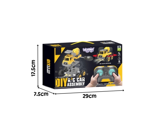 WOOPIE Zdalnie Sterowany Samochodzik Budowlany DIY