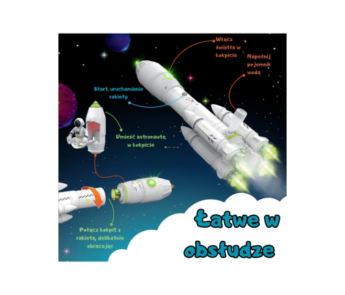 WOOPIE Interaktywna Rakieta Kosmiczna Space Set