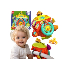 WOOPIE BABY Interaktywna Kierownica Samolot Pojazd na Łózeczko Wózek Efekty 18m+