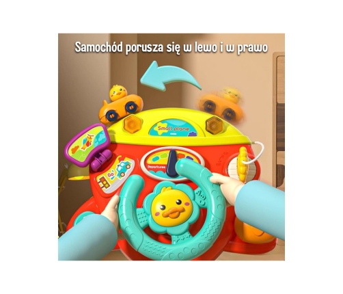 WOOPIE BABY Interaktywna Kierownica Samolot Pojazd na Łózeczko Wózek Efekty 18m+