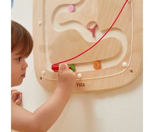 VIGA Drewniana Tablica Manipulacyjna Sensoryczna Przepływ Grawitacyjny