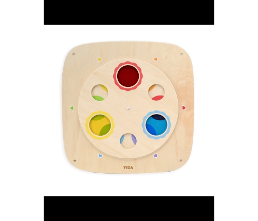 VIGA Drewniana Tablica Manipulacyjna Sensoryczna Mieszanie Kolorów