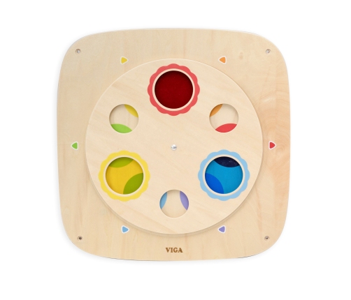 VIGA Drewniana Tablica Manipulacyjna Sensoryczna Mieszanie Kolorów