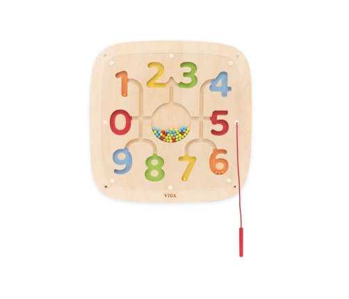 VIGA Drewniana Tablica Manipulacyjna Sensoryczna Nauka Liczenia Sorter