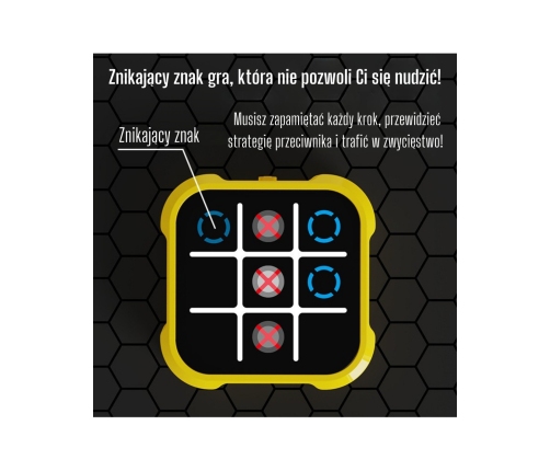 WOOPIE Gra Elektroniczna Kółko i Krzyżyk Logiczna Edukacyjna 4w1