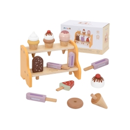 VIGA Drewniana Lodziarnia Sklepik Zestaw z Lodami 6 szt Lodów VIGA Drewniana Lodziarnia Sklepik Zestaw z Lodami 6 szt Lodów