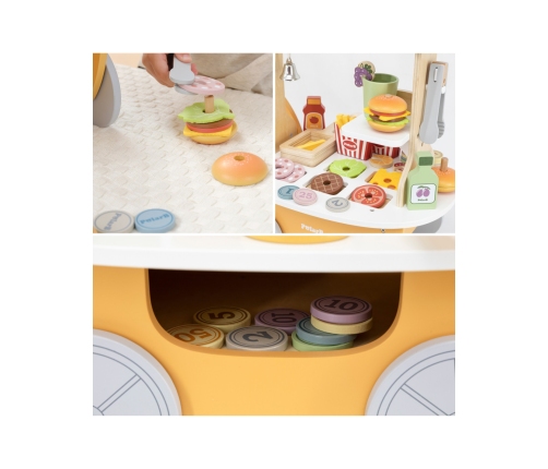 VIGA Minisklep z Hamburgerami – Kreatywna Zabawa w Odgrywanie Ról