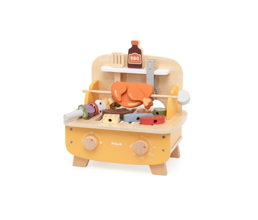 VIGA Drewniany Zestaw do Grillowania BBQ Grill